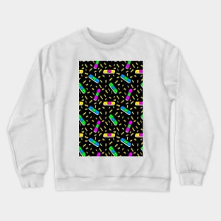 80s retro bandaids Crewneck Sweatshirt